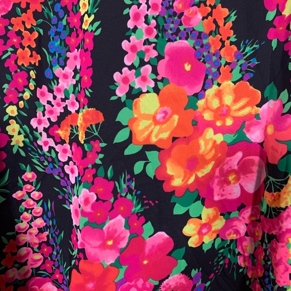 Show Me Your MuMu Floral Tunic Blouse Sz S EUC - Picture 10 of 15